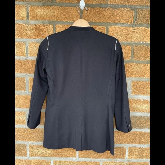 helmut lang military style blazer size 0 - Picture 8 of 11